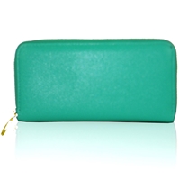 Picture of Xardi Green Designer Faux Leather Clutch Bag