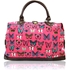 Picture of Xardi Pink Oversized Butterfly Canvas Weekender