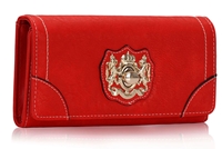 Picture of Xardi red Trifold Women Purse 