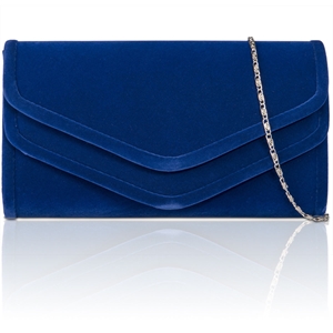Picture of Xardi royal Blue Faux Suede Evening Bag