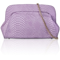 Picture of Xardi Purple Snake Pattern Evening Bag