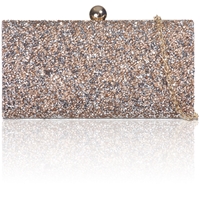 Picture of Xardi champagne Boxed Shaped Clutch
