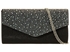 Picture of Xardi Black Glitter Sparkling Evening Bag