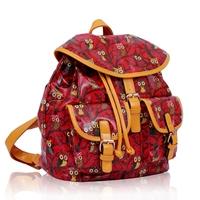 Picture of Xardi red Owl Fat School Bag