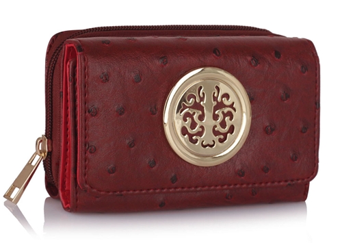 Picture of Xardi Red Ostrich Skin Wallet