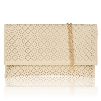 Picture of Xardi Beige Cut Out Flat Evening Bags