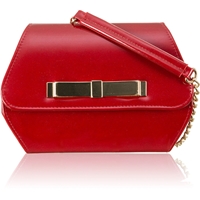 Picture of Xardi Shimmer Red Saddle Style Evening Handbag