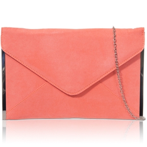 Picture of Xardi Coral medium celebrity flat envelope handbag