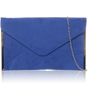 Picture of Xardi Royal Blue medium celebrity flat envelope handbag