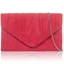 Picture of Xardi Red Faux Suede Leather Women Clutch 