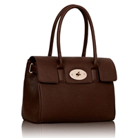 Picture of Xardi Coffee Soft Faux Leather Ladies Work Tote bag