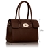 Picture of Xardi Coffee Soft Faux Leather Ladies Work Tote bag