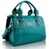 Picture of Xardi Emerald polished faux leather barrel bag