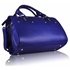 Picture of Xardi Blue matt Faux Leather Barrel Bag