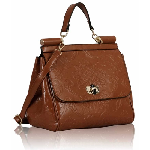 Picture of Xardi Brown Floral pattern Doctor Handbag