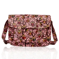 Picture of Xardi Pink 13 Owl print Oilcloth Satchel