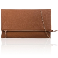 Picture of Xardi Ginger Fold over Flat Cosmetic Faux Leather Clutch
