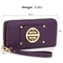 Picture of Xardi Purple Wristlet Large Ladies Faux Leather Wallet