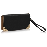 Picture of Xardi Black Zip Up Women Coin Card Purses