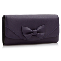 Picture of Xardi Navy Trifold Faux Leather Ladies Wallet