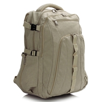 Picture of Xardi White Canvas Unisex Backpack