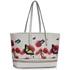 Picture of Xardi White Extra Large Floral Women Tote 