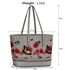 Picture of Xardi Grey Extra Large Floral Women Tote 