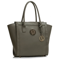 Picture of Xardi Grey Large Designer Tote Leather Style 