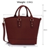 Picture of Xardi Burgundy Celebrity Top Handle Large Tote