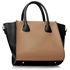 Picture of Xardi Black/Nude Two toned synthetic tote shopper 