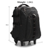 Picture of Xardi Black Wheely Canvas Unisex Backpack