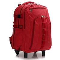 Picture of Xardi Red Wheely Canvas Unisex Backpack