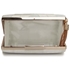 Picture of Xardi Ivory Luxe Satin Pleated Bridal Clutch 