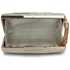 Picture of Xardi Silver Luxe Satin Pleated Bridal Clutch 