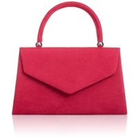 Picture of Xardi Red Handheld Faux Suede Leather bag