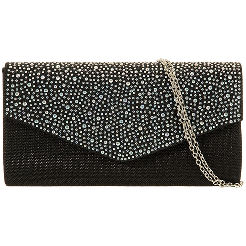 Picture of Xardi Black Multi Glitter Sparkling Evening Bag