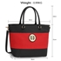Picture of Xardi London Black/Red Style 2 Multi Large Leatherette Tote Bag