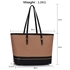 Picture of Xardi London Black/Nude Extra Large Floral Women Tote 