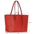 Picture of Xardi London Red Plain Large Blossom Floral Tote Bag