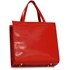 Picture of Xardi London Red Style 2 large patent leather tote shopper with bow 