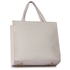 Picture of Xardi London White Style 2 large patent leather tote shopper with bow 