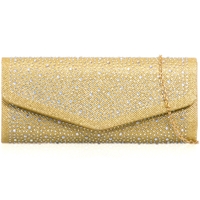 Picture of Xardi London Gold Envelope Glitter Bridal Rhinestone Clutch Bag