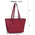 Picture of Xardi London Burgundy 12 Large Synthetic Tote Bag