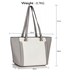 Picture of Xardi London Grey/White 12 Large Synthetic Tote Bag