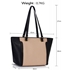 Picture of Xardi London Black/Nude 12 Large Synthetic Tote Bag