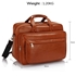 Picture of Xardi London Tan Unisex Top loader Business Brief Case