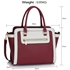 Picture of Xardi London Burgundy/White Style 1 Monochrome Multi Women Handbags
