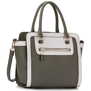 Picture of Xardi London Grey/White Style 1 Monochrome Multi Women Handbags