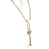 Picture of Xardi London Long Gold Snake Chain Drop Pendent