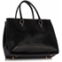 Picture of Xardi London Black Embossed Patent Leather Shoulder Bag